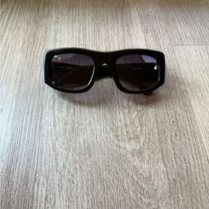 quay australia X guizio uniform black oversized square sunglasses eyewear NEW